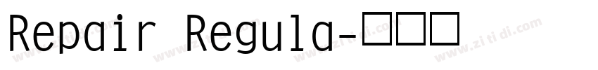Repair Regula字体转换